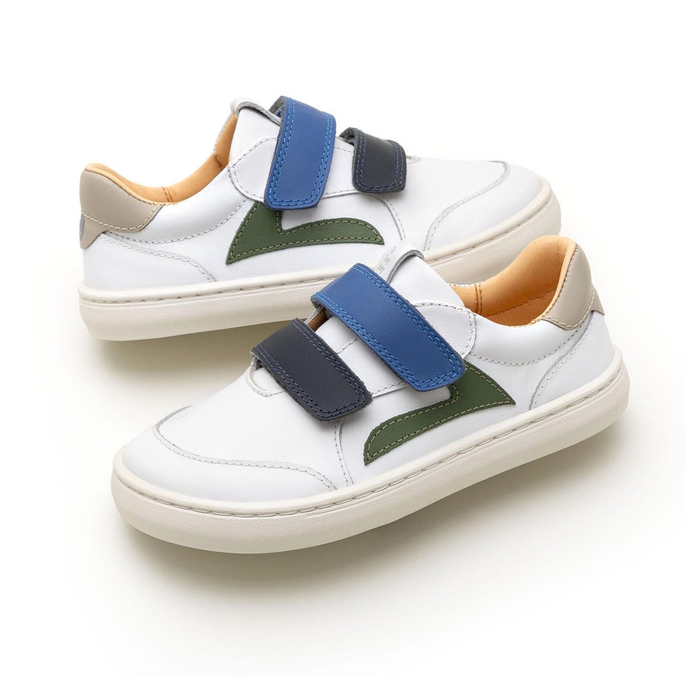 Tip Toey Joey Kidos Landy White Navy Blue Tang