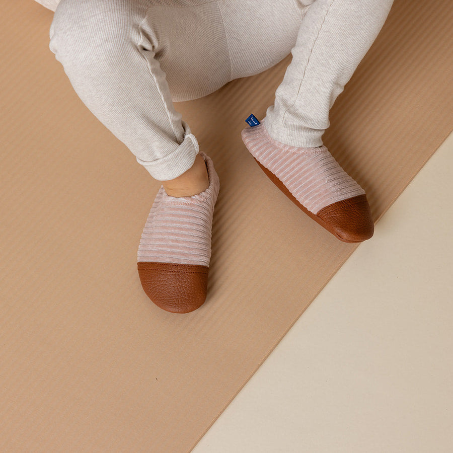 Les Pas Petits Terciopelo Rosa Palo