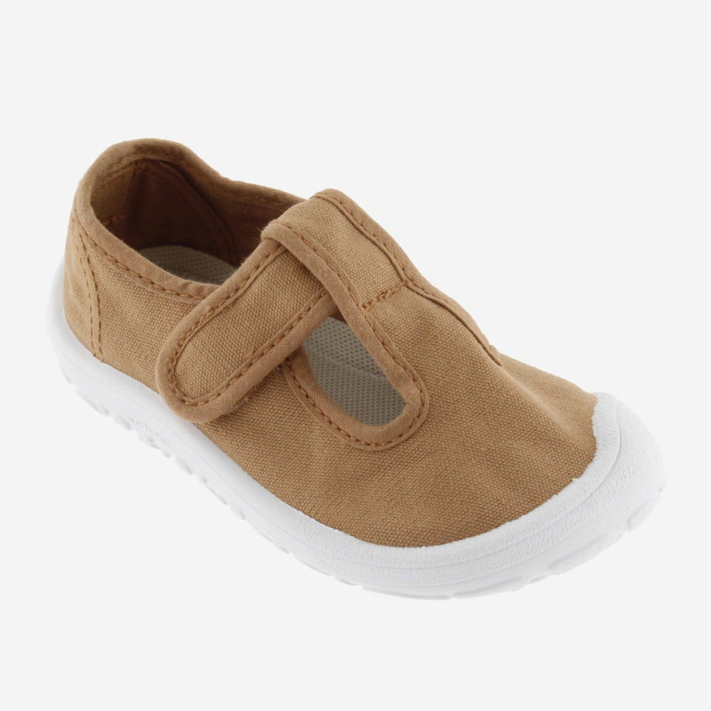 Victoria Barefoot Bosco Sandalia Lona Caramelo