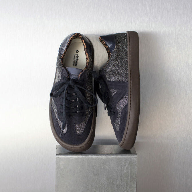 Victoria Olmo Barefoot Adulte Glitter & Serraje Antracita