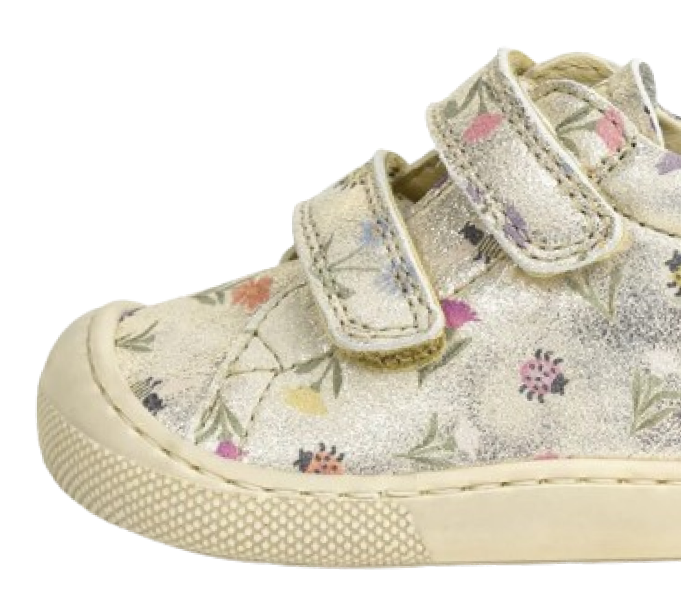 Naturino Barefoot Rabir Velcros Luchy Daisies Cipria