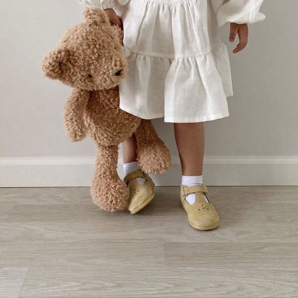 Babybotte barefoot Paris Velcros Beige