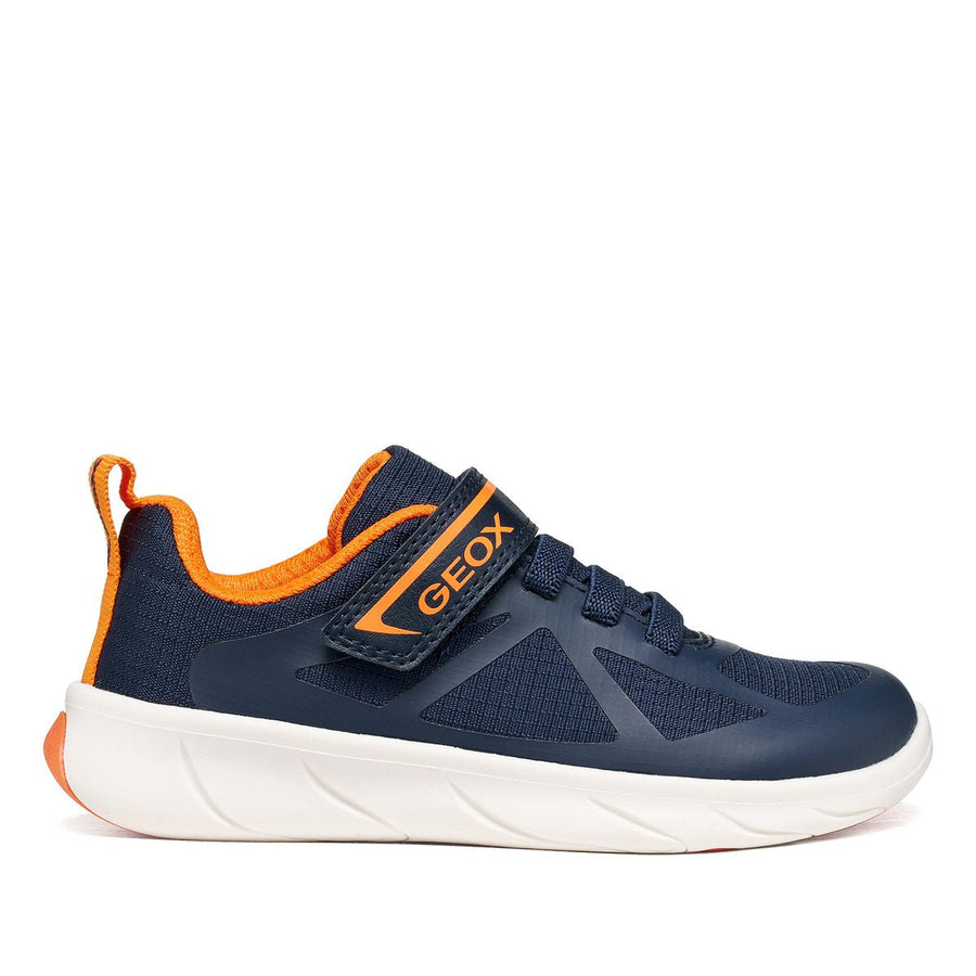 Geox Barefoot Foot Run Bleu Marine Orange