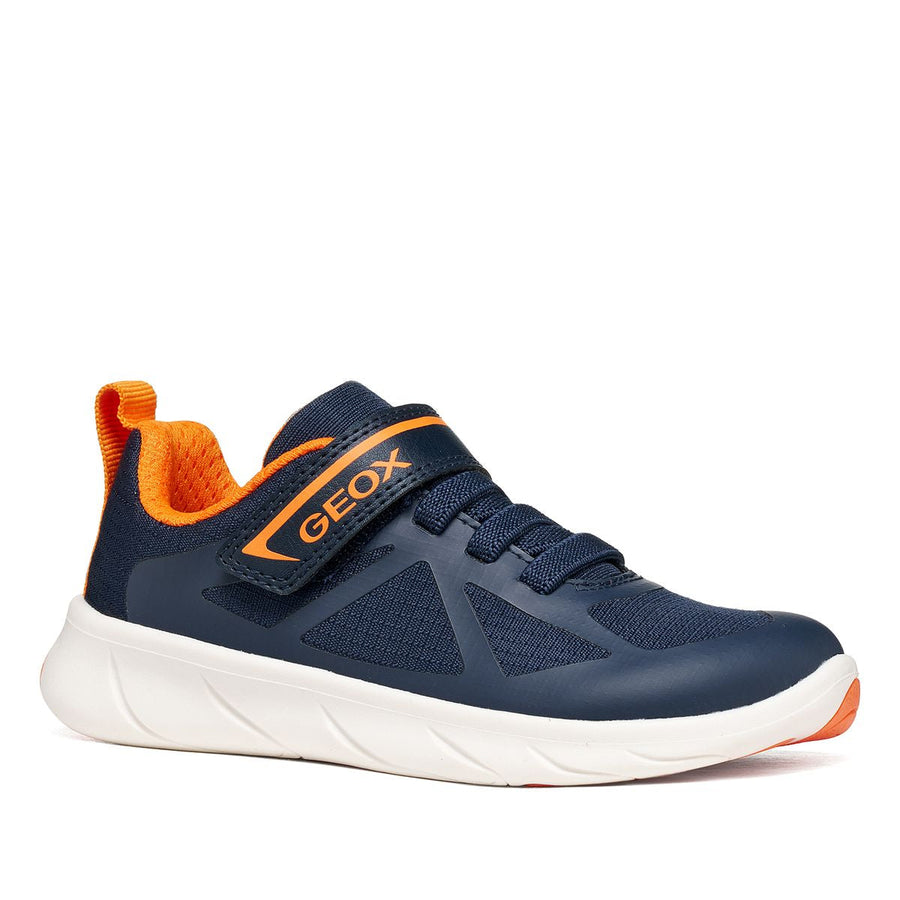 Geox Barefoot Foot Run Bleu Marine Orange