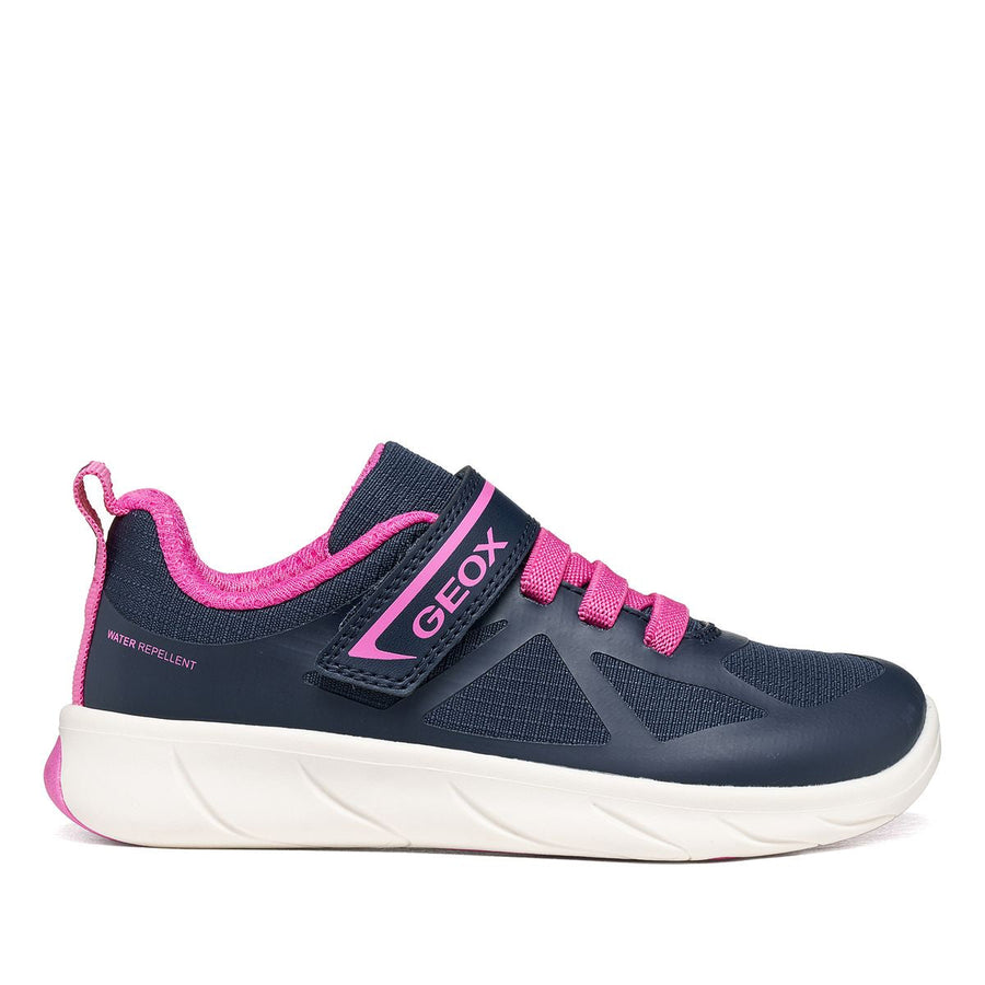 Geox Barefoot Foot Run Bleu Marine Fuchsia