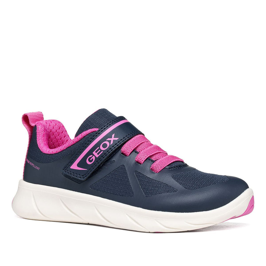 Geox Barefoot Foot Run Bleu Marine Fuchsia