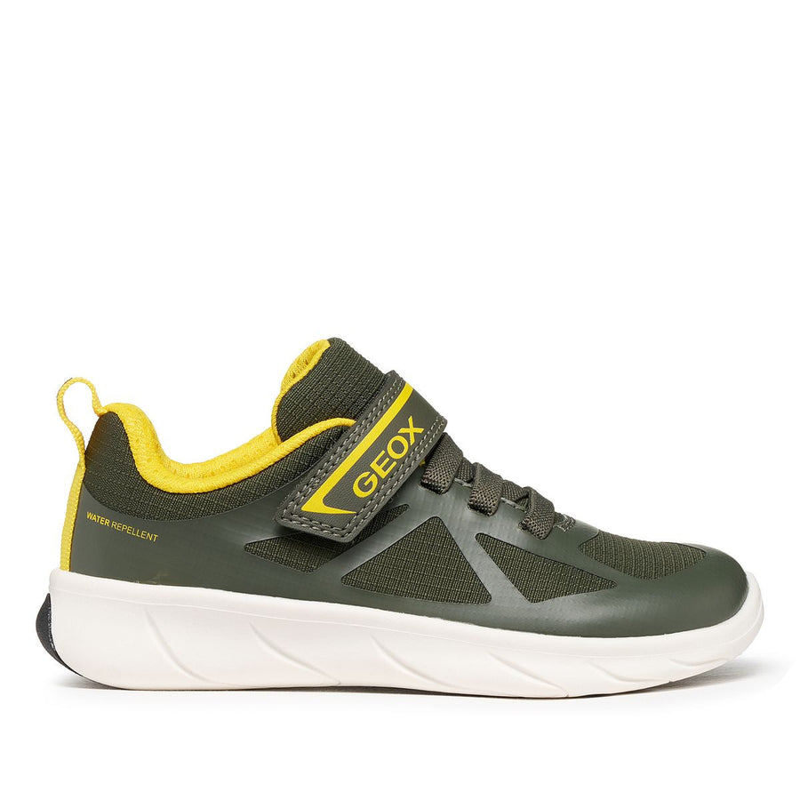 Geox Barefoot Foot Run Dk Green Yellow