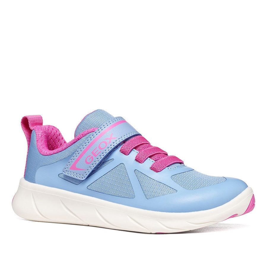Geox Barefoot Foot Run Lt Blue Fuchsia