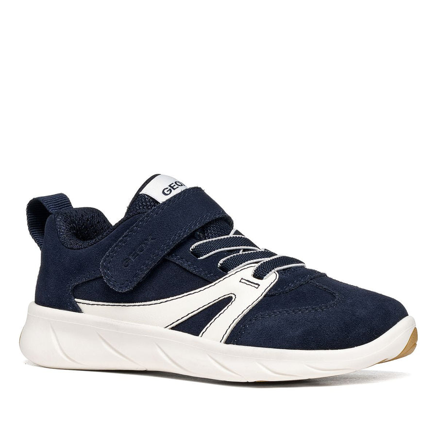 Geox Barefoot Sport Run Dk Navy White