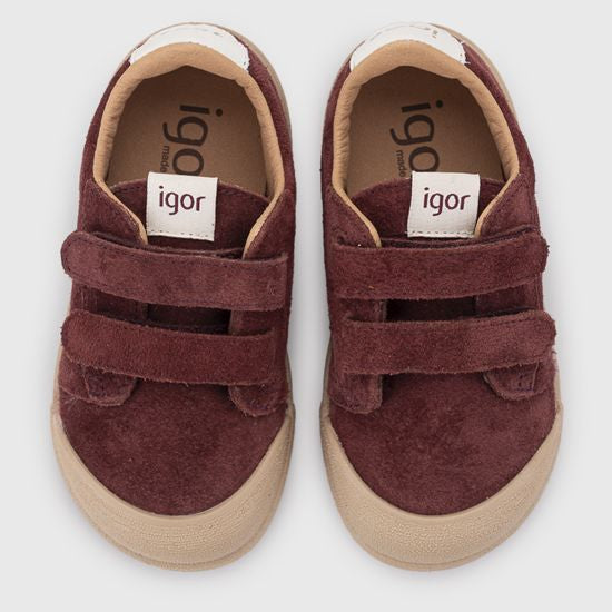 Igor Barefoot Tennis Suede Burdeos