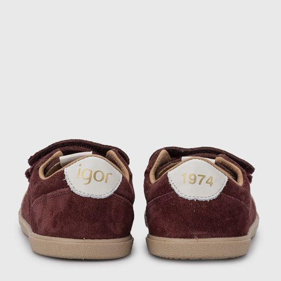 Igor Barefoot Tennis Suede Burdeos