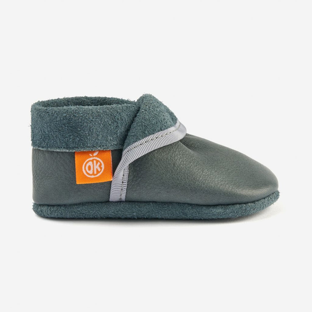 Orangenkinder Chaussons Gris Bleuté