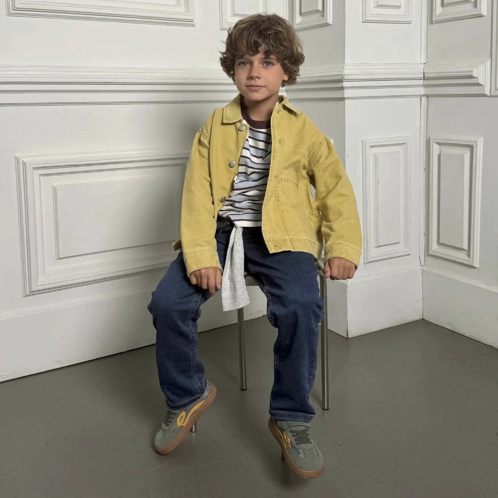 Lejan One Mineral Gray Mustard