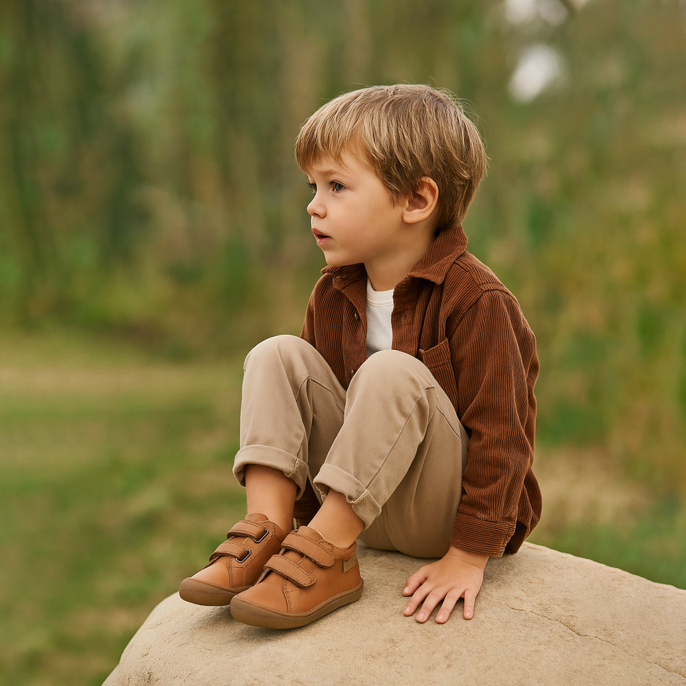 Naturino Barefoot Amur Velcros Coñac