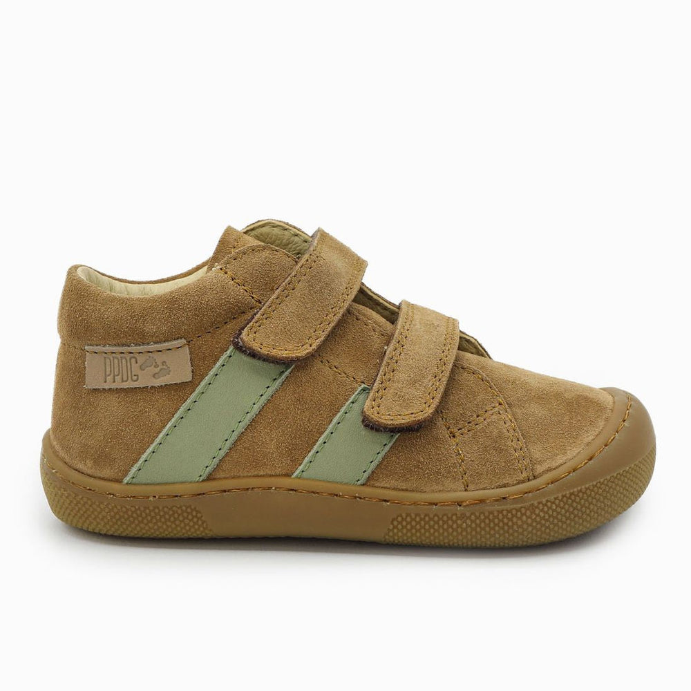 Naturino Barefoot Grimby Velcros Suede Brown Olive