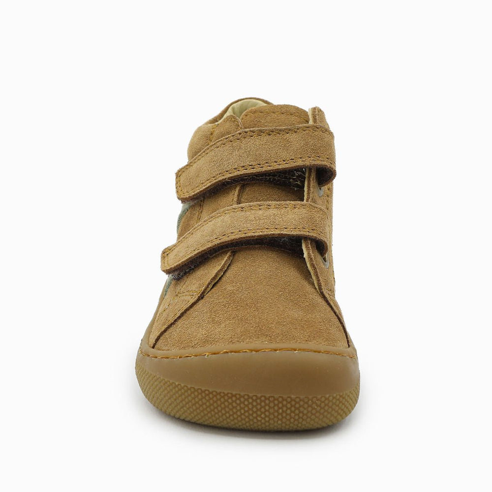 Naturino Barefoot Grimby Velcros Suede Brown Olive