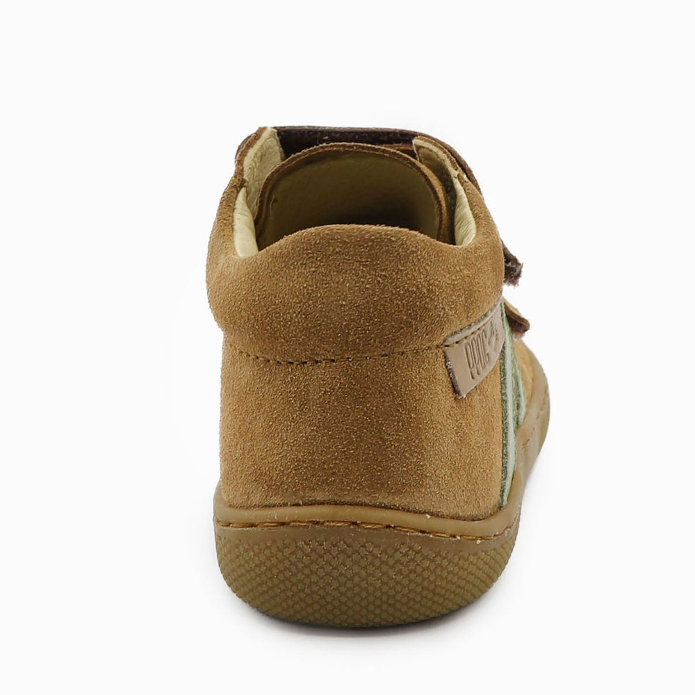 Naturino Barefoot Grimby Velcros Suede Brown Olive