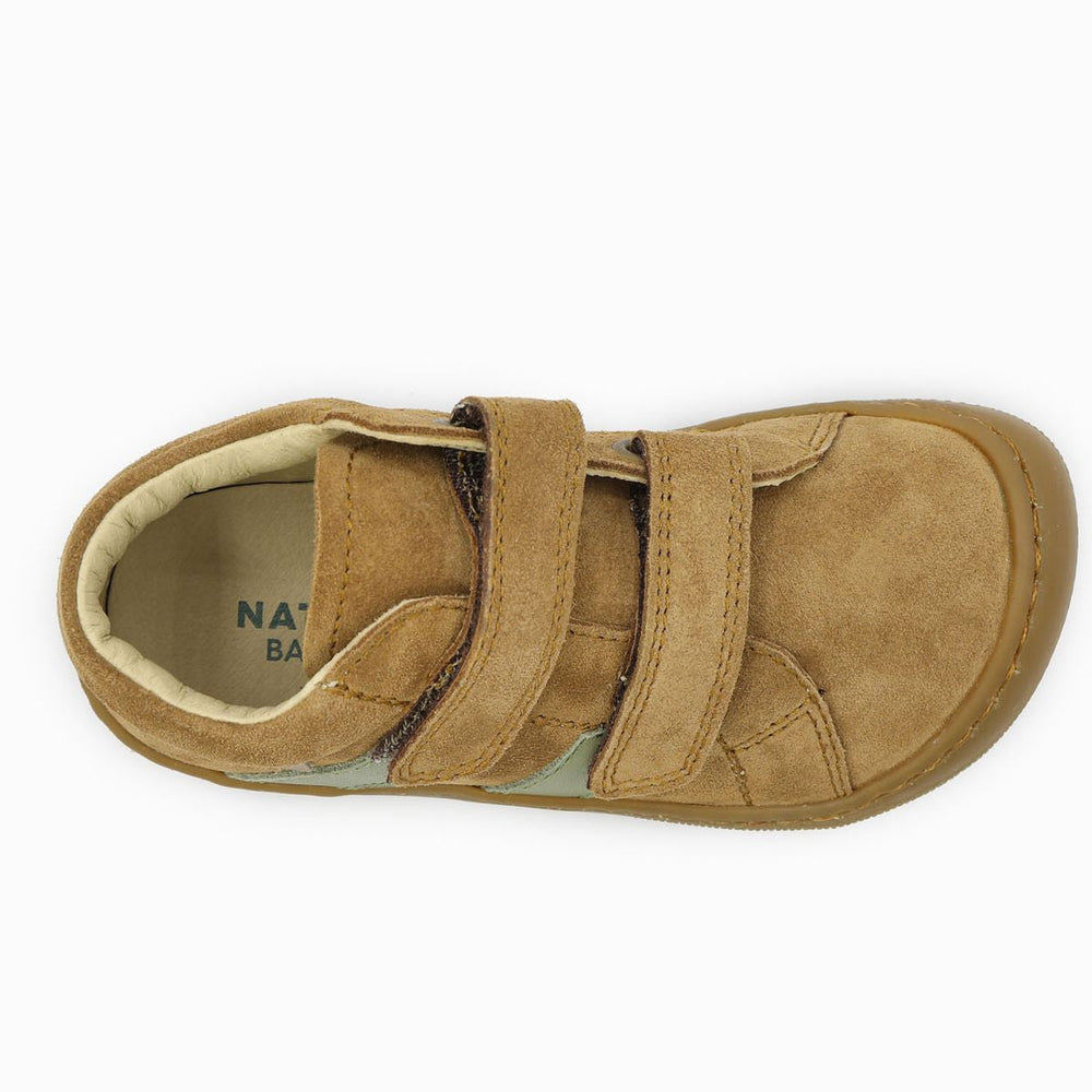 Naturino Barefoot Grimby Velcros Suede Brown Olive