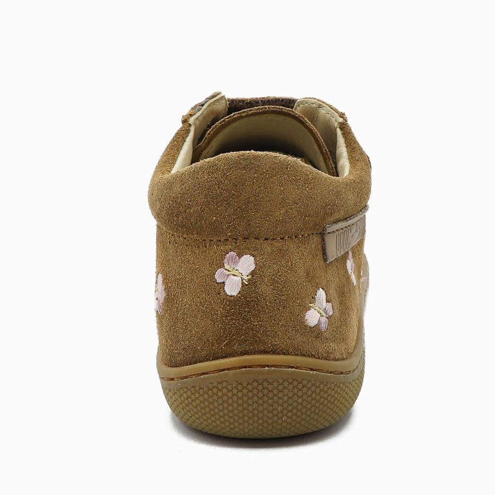 Naturino Barefoot Kommy Velcros Butterfly Suede Brown