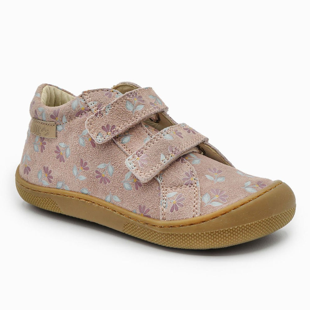 Naturino Barefoot Kommy Velcros Suede Cyclamens Rose