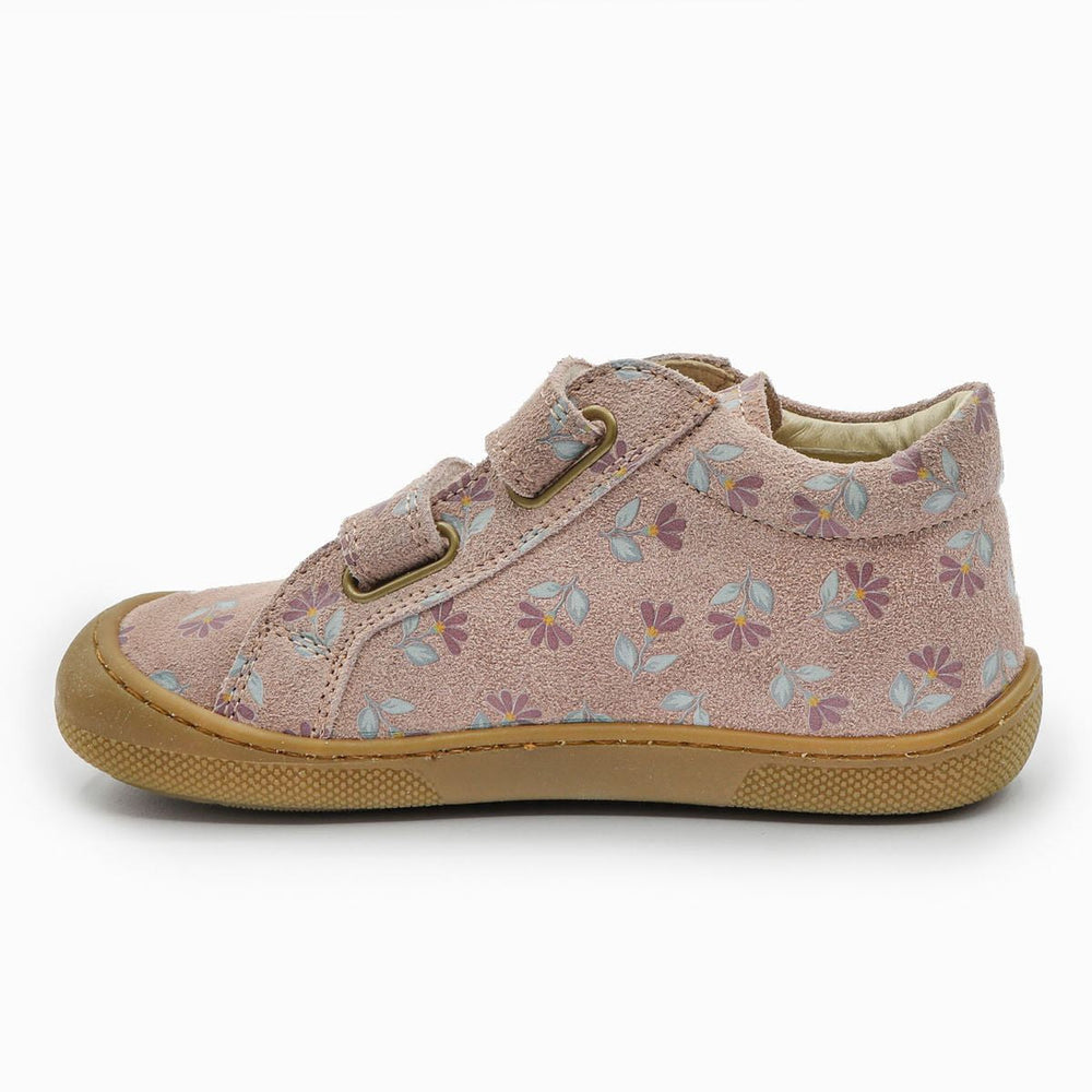 Naturino Barefoot Kommy Velcros Suede Cyclamens Rose