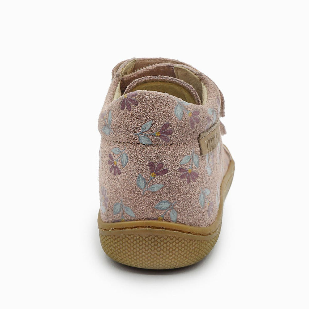 Naturino Barefoot Kommy Velcros Suede Cyclamens Rose
