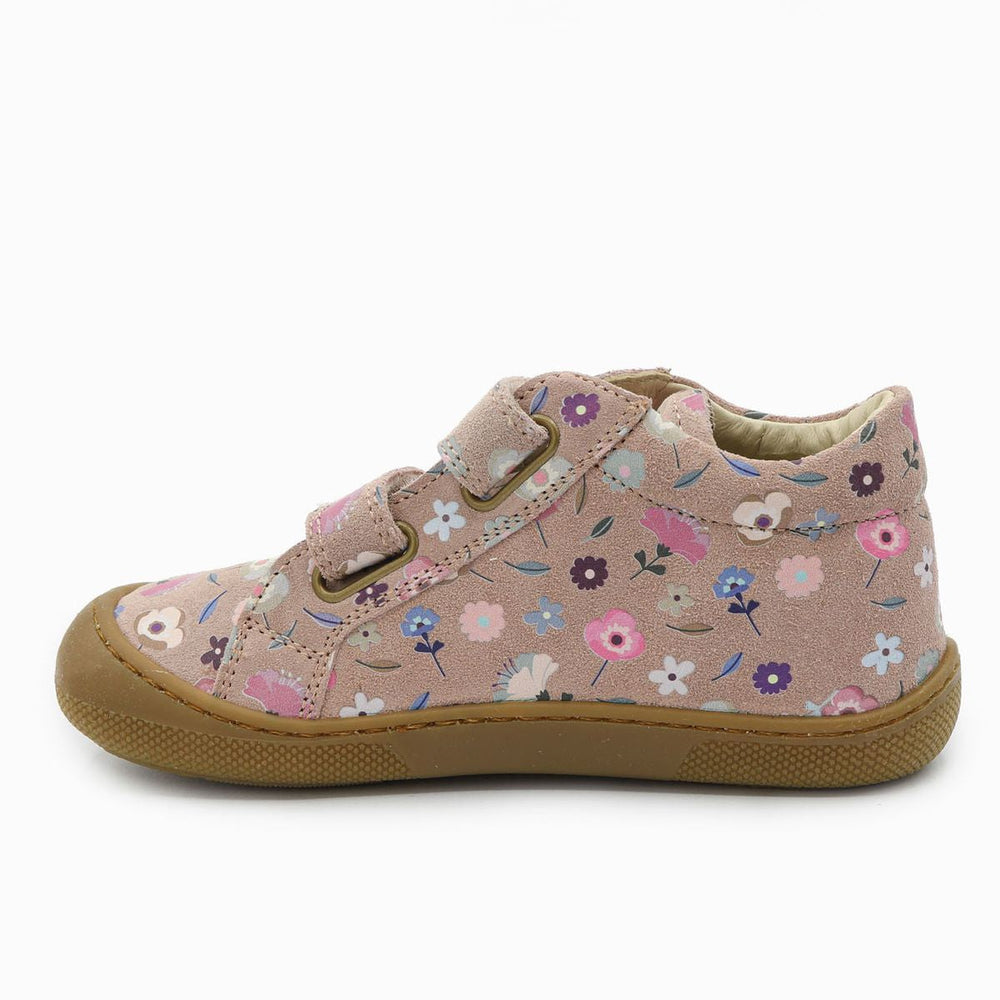Naturino Barefoot Kommy Velcros Suede Flowering Rose