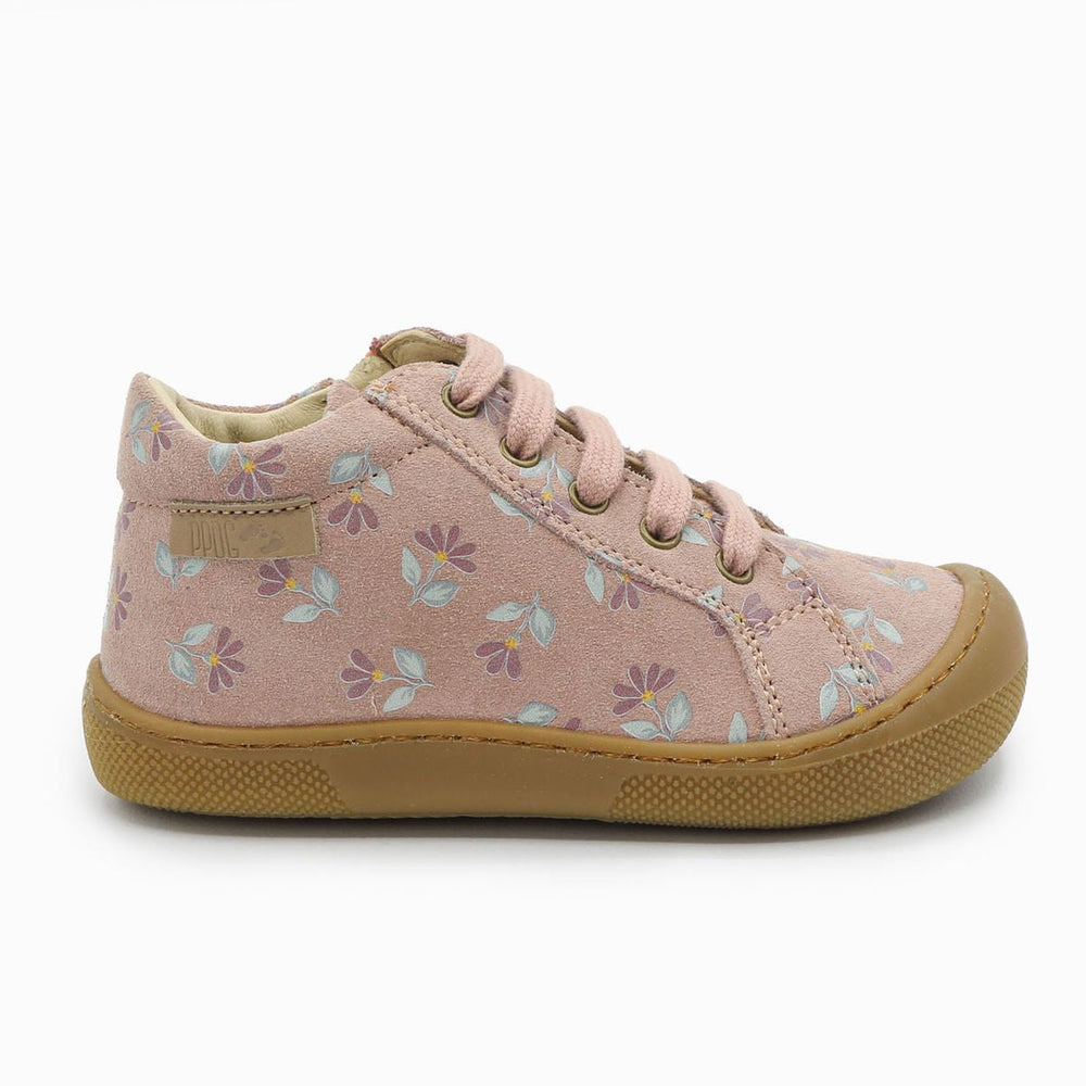Naturino Barefoot Kommy Zip Suede Cyclamens Rose