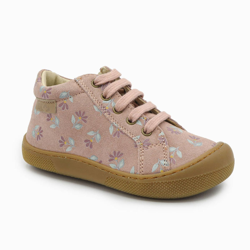 Naturino Barefoot Kommy Zip Suede Cyclamens Rose