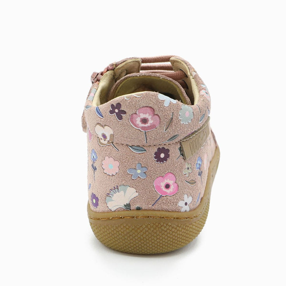 Naturino Barefoot Kommy Zip Suede Flowering Rose