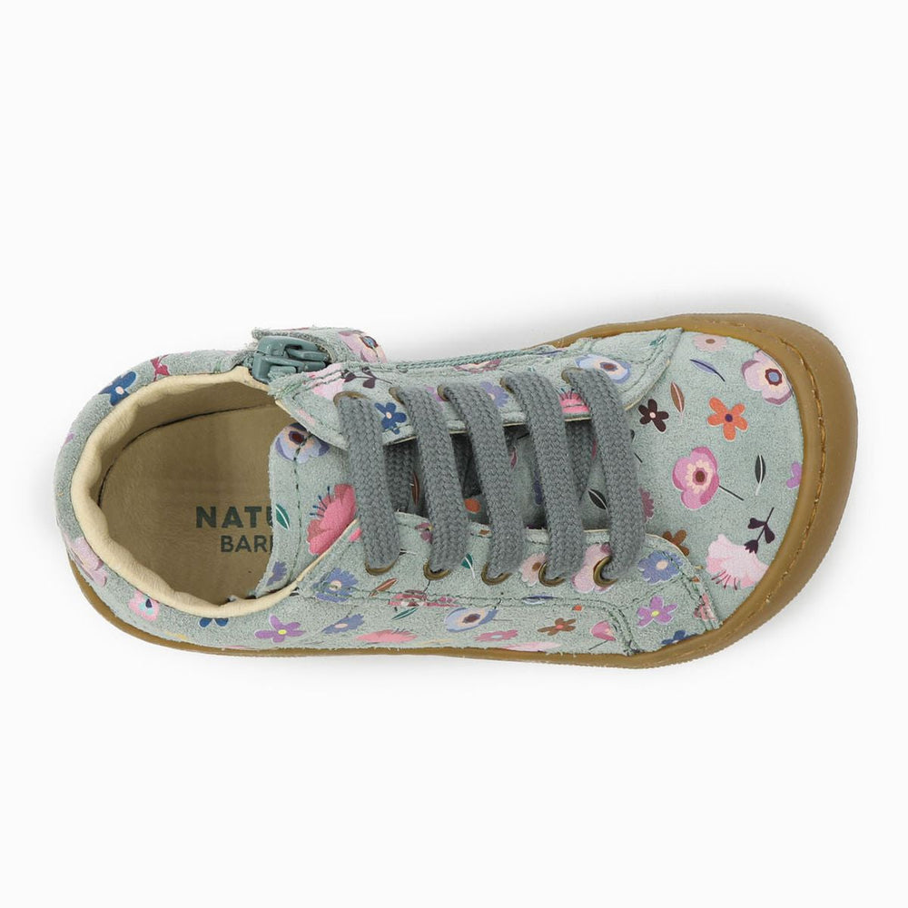 Naturino Barefoot Kommy Zip Suede Flowering Sage