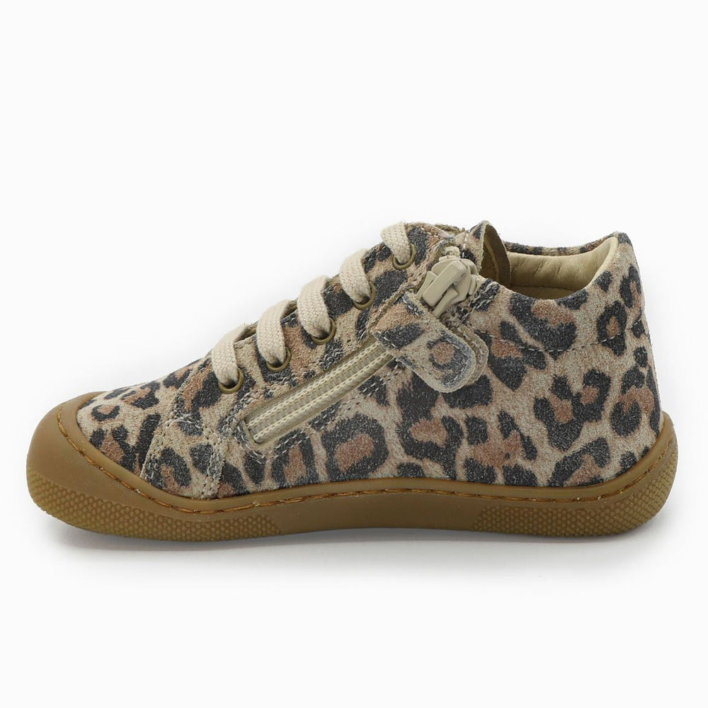 Naturino Barefoot Kommy Zip Suede Jaguar Taupe