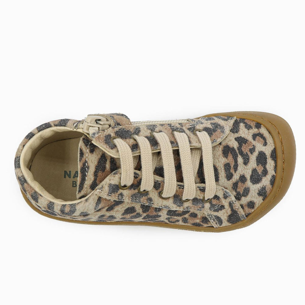 Naturino Barefoot Kommy Zip Suede Jaguar Taupe