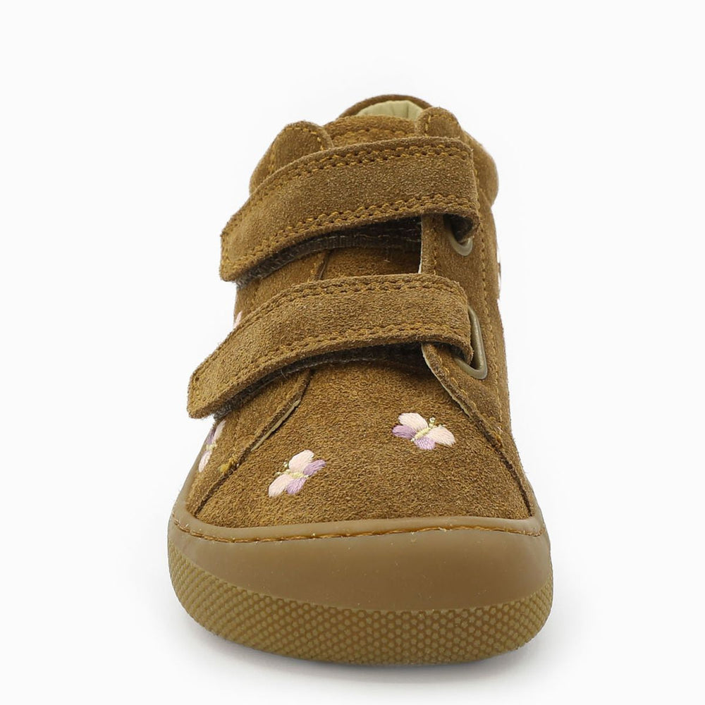 Naturino Barefoot Orec Velcros Butterfly Suede Brown