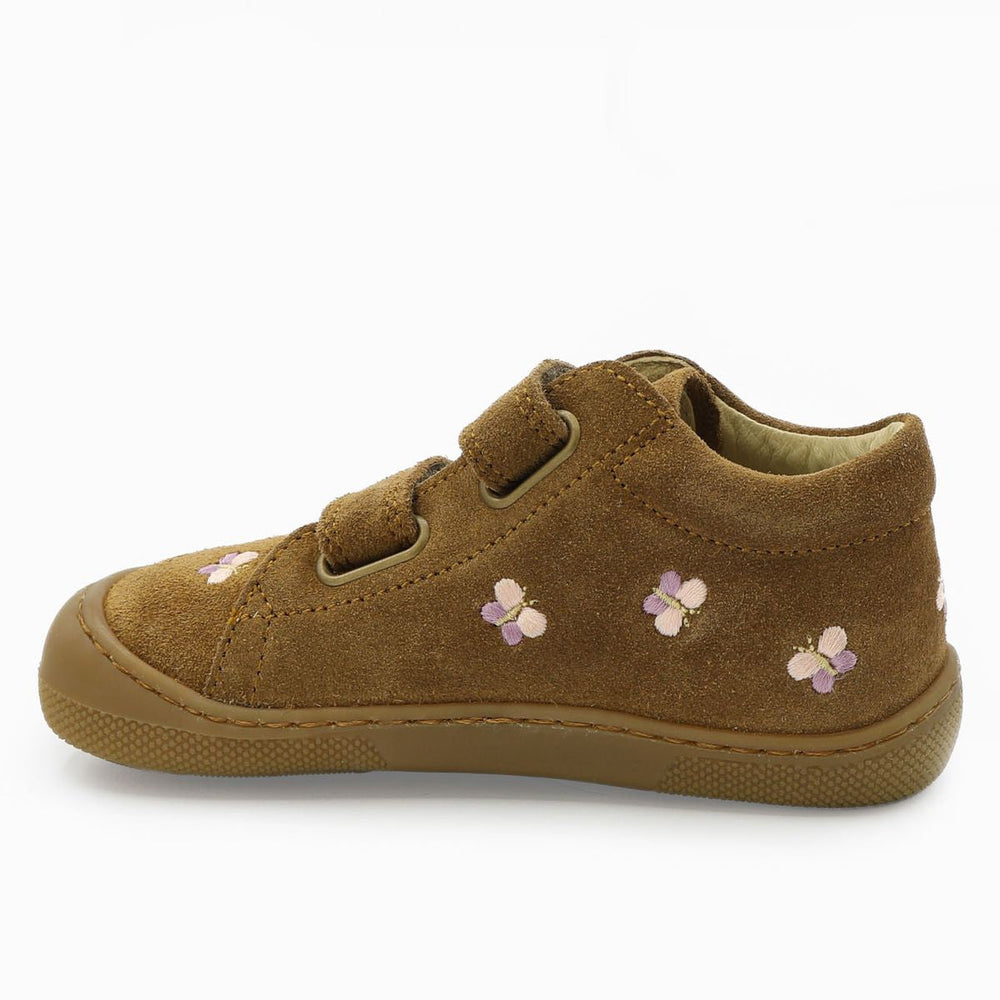 Naturino Barefoot Orec Velcros Butterfly Suede Brown