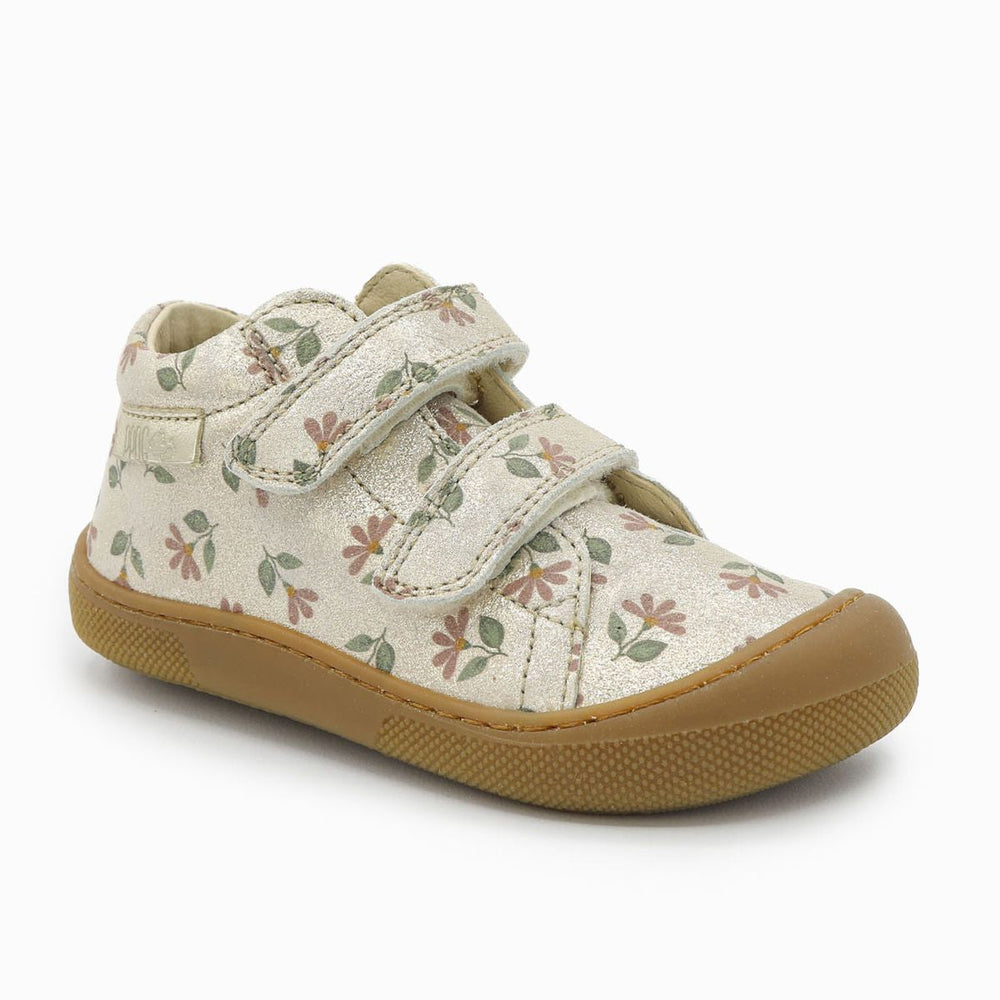 Naturino Barefoot Orec Velcros Monet Cyclamens Platinum Rose