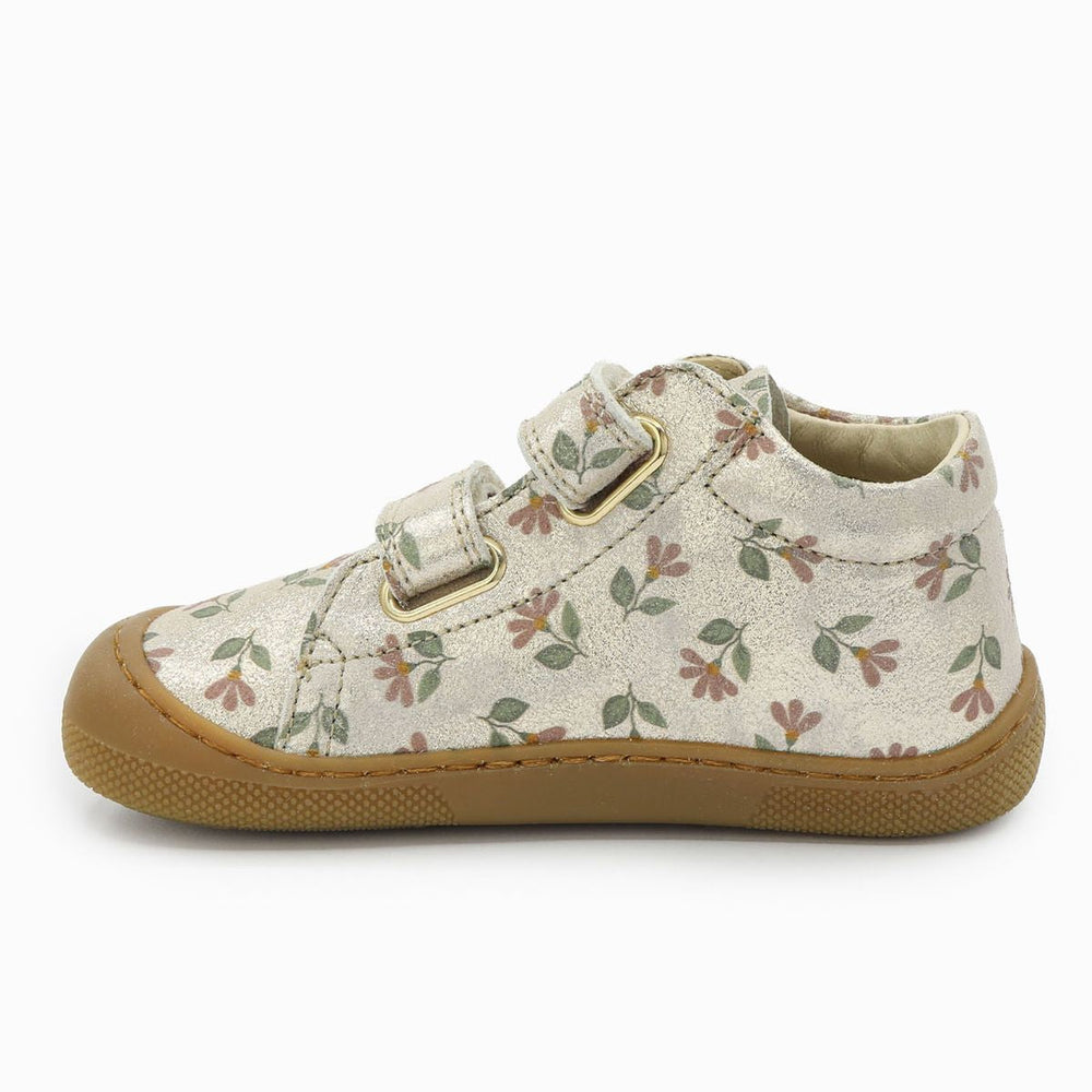Naturino Barefoot Orec Velcros Monet Cyclamens Platinum Rose