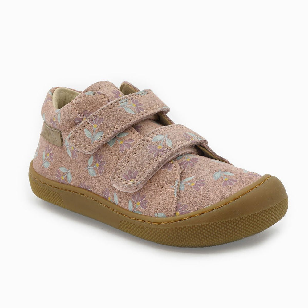 Naturino Barefoot Orec Velcros Suede Cyclamens Rose