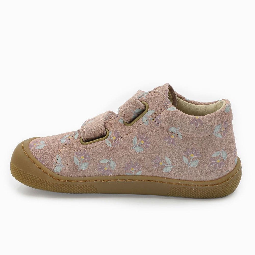 Naturino Barefoot Orec Velcros Suede Cyclamens Rose