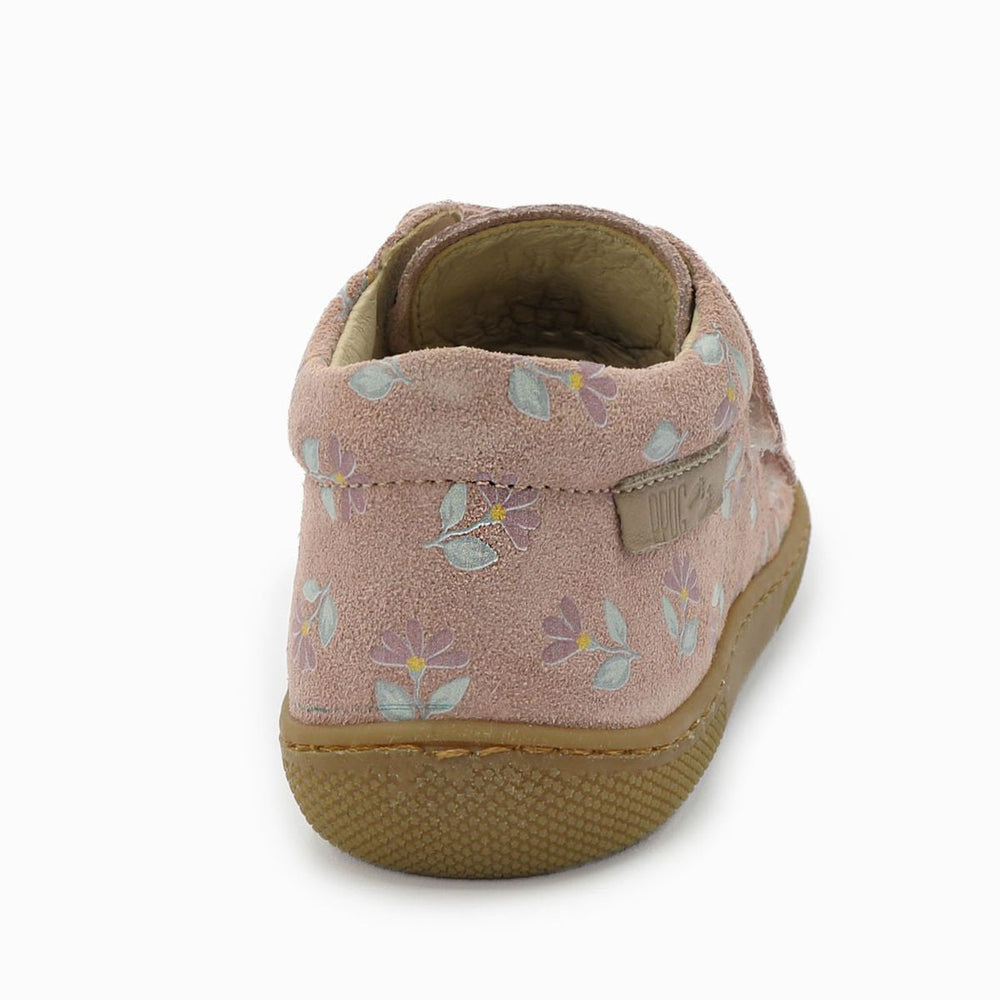 Naturino Barefoot Orec Velcros Suede Cyclamens Rose