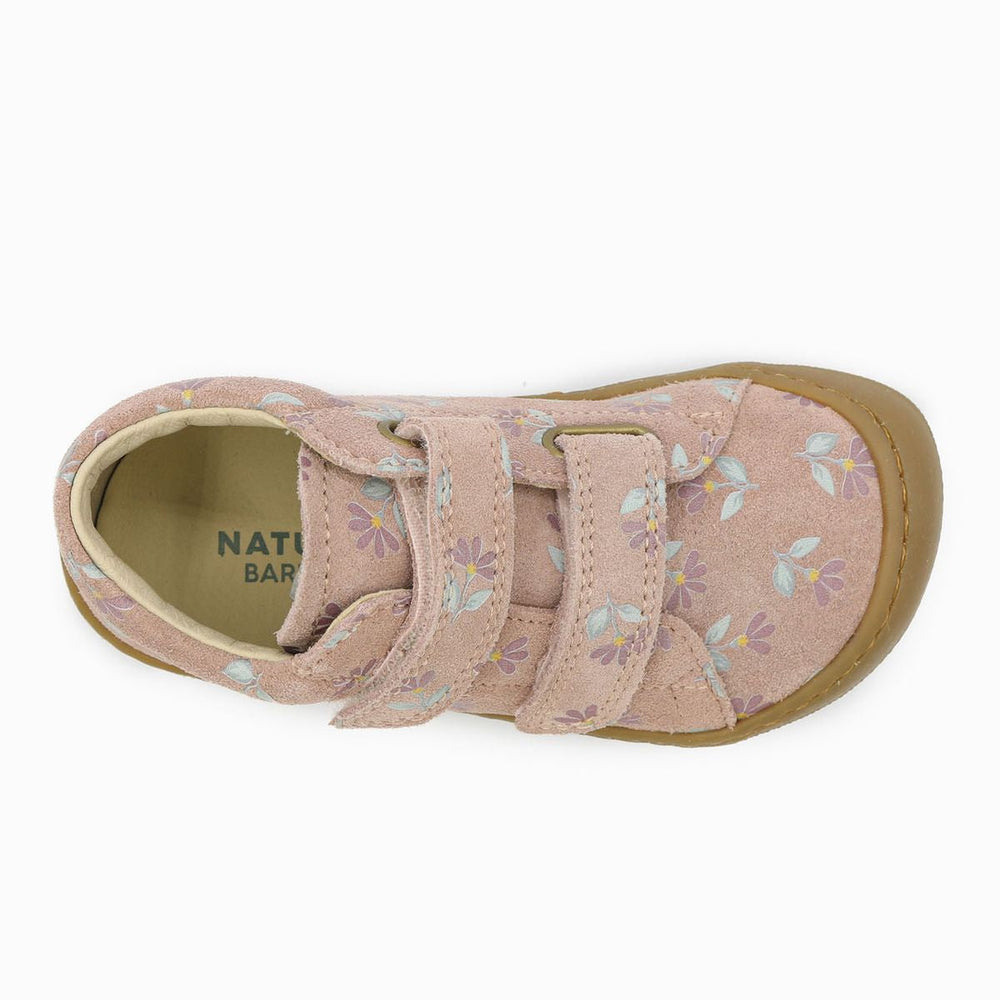 Naturino Barefoot Orec Velcros Suede Cyclamens Rose