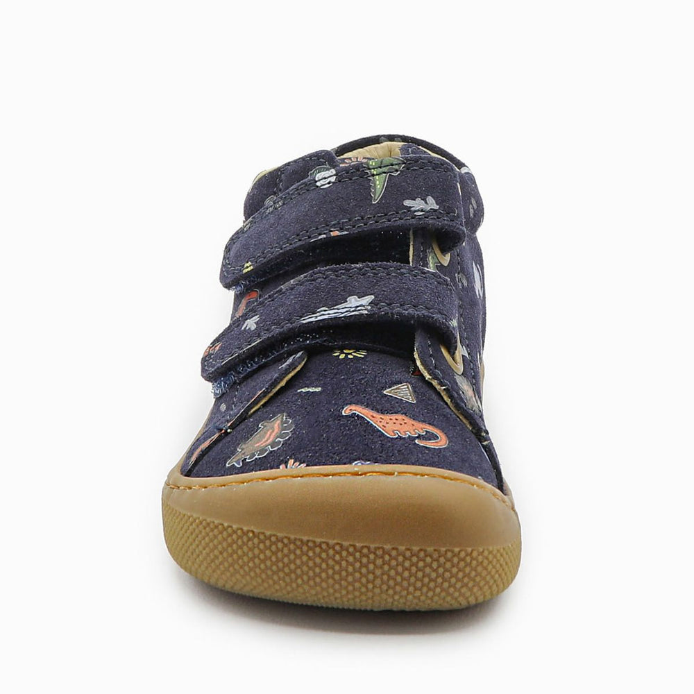 Naturino Barefoot Orec Velcros Suede Dinoland Navy