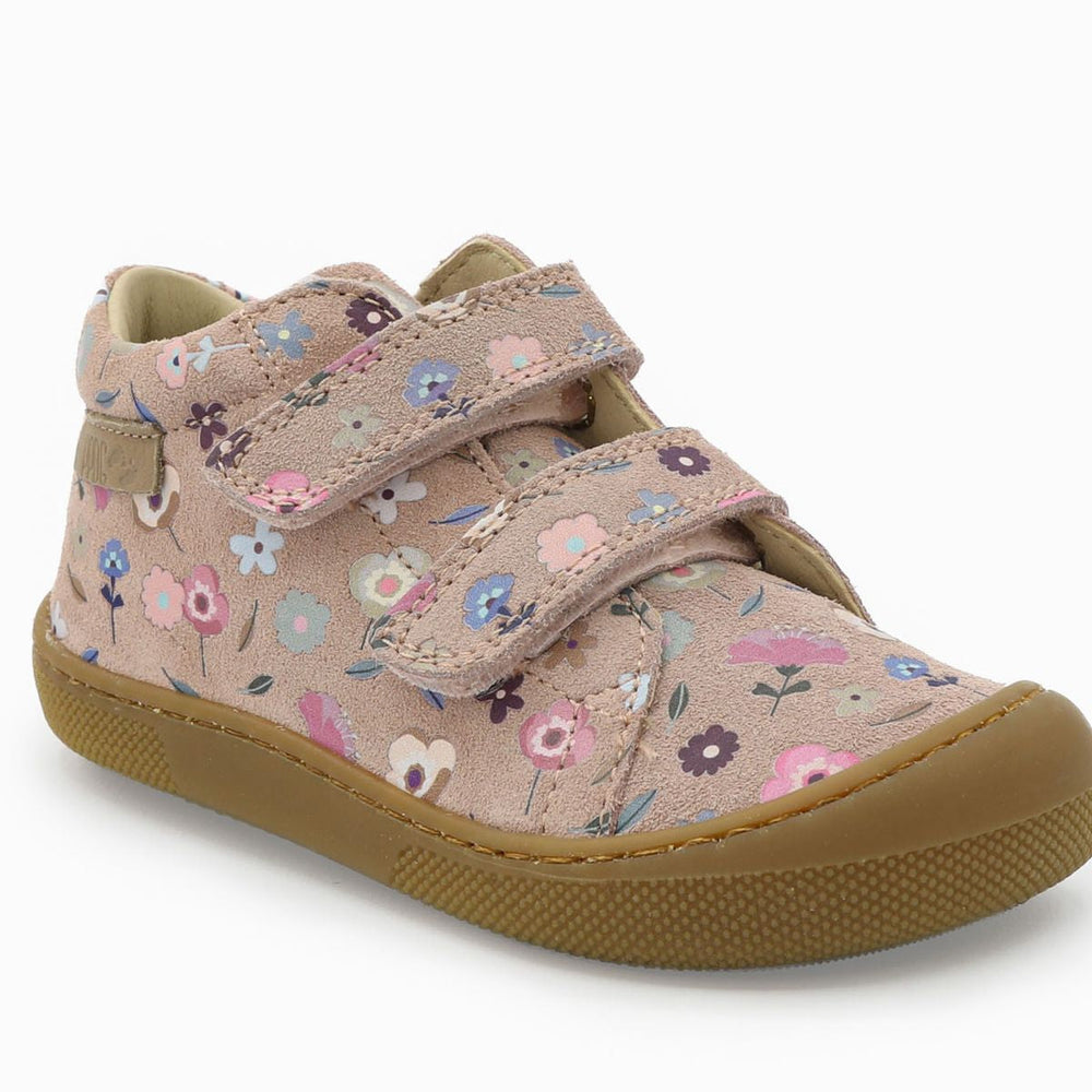 Naturino Barefoot Orec Velcros Suede Flowering Rose