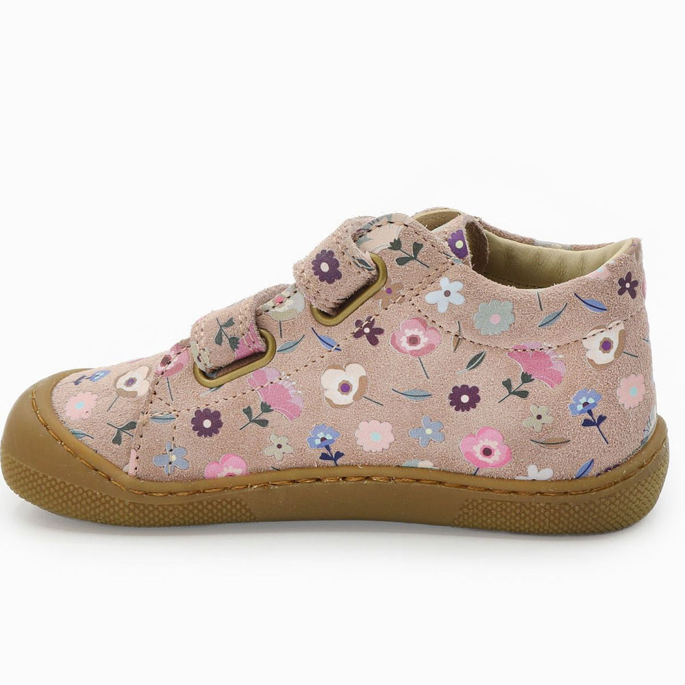 Naturino Barefoot Orec Velcros Suede Flowering Rose