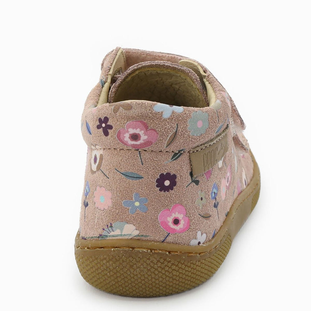 Naturino Barefoot Orec Velcros Suede Flowering Rose