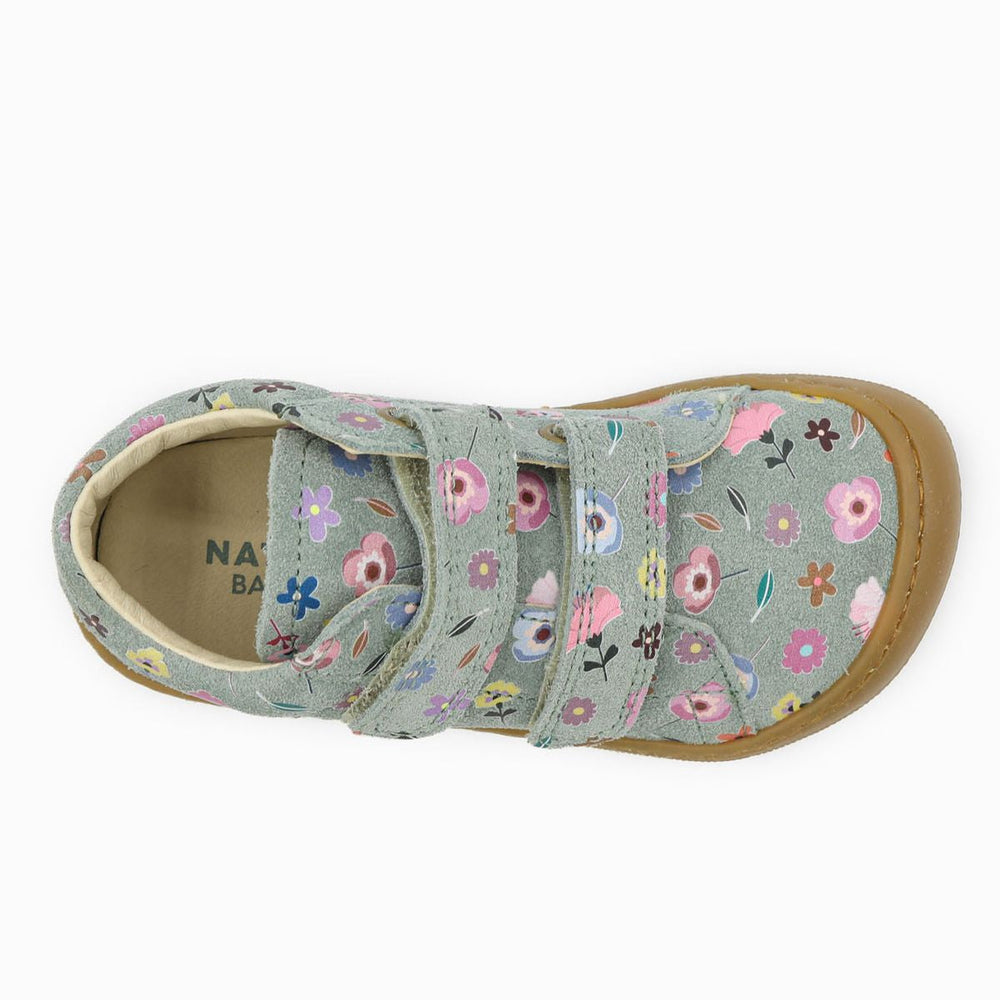 Naturino Barefoot Orec Velcros Suede Flowering Sage