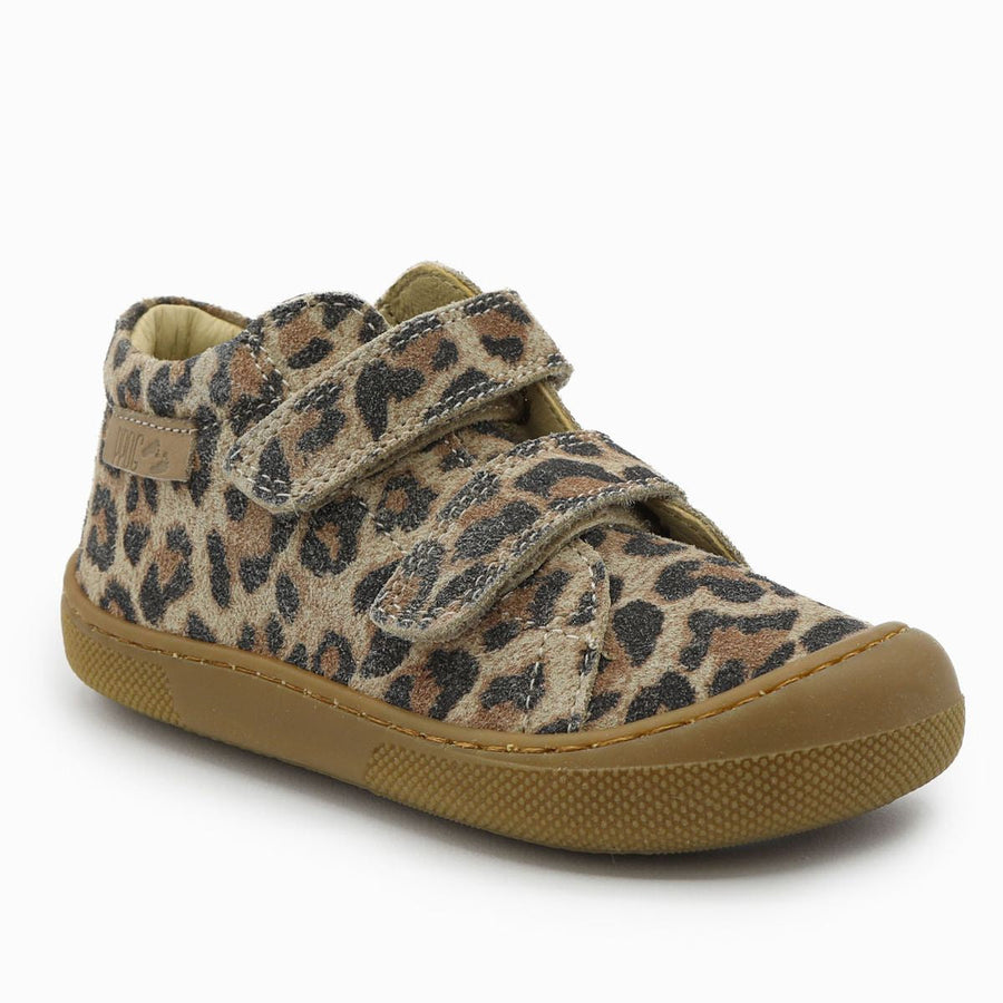 Naturino Barefoot Orec Velcros Suede Jaguar Taupe