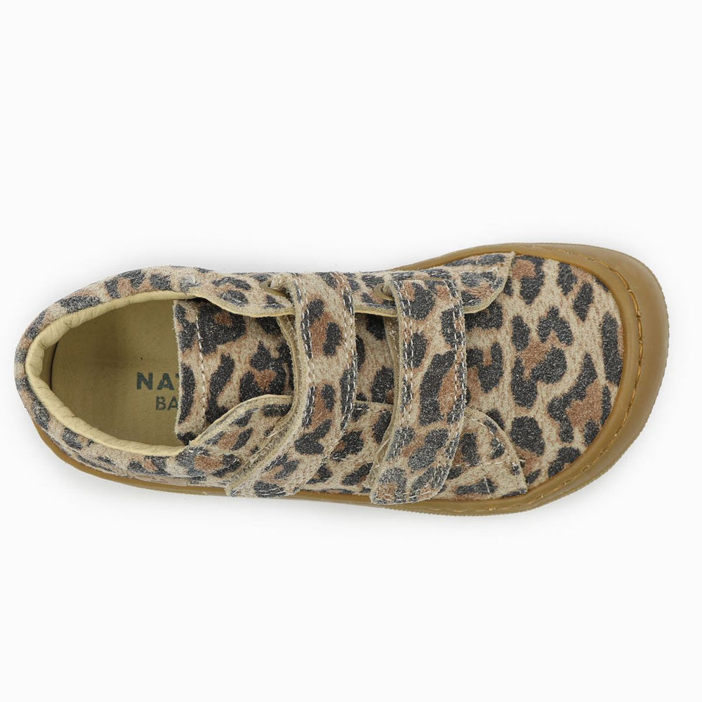 Naturino Barefoot Orec Velcros Suede Jaguar Taupe