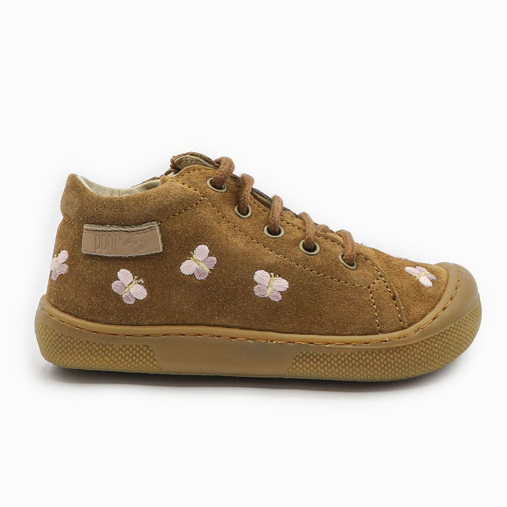 Naturino Barefoot Orec Zip Butterfly Suede Brown