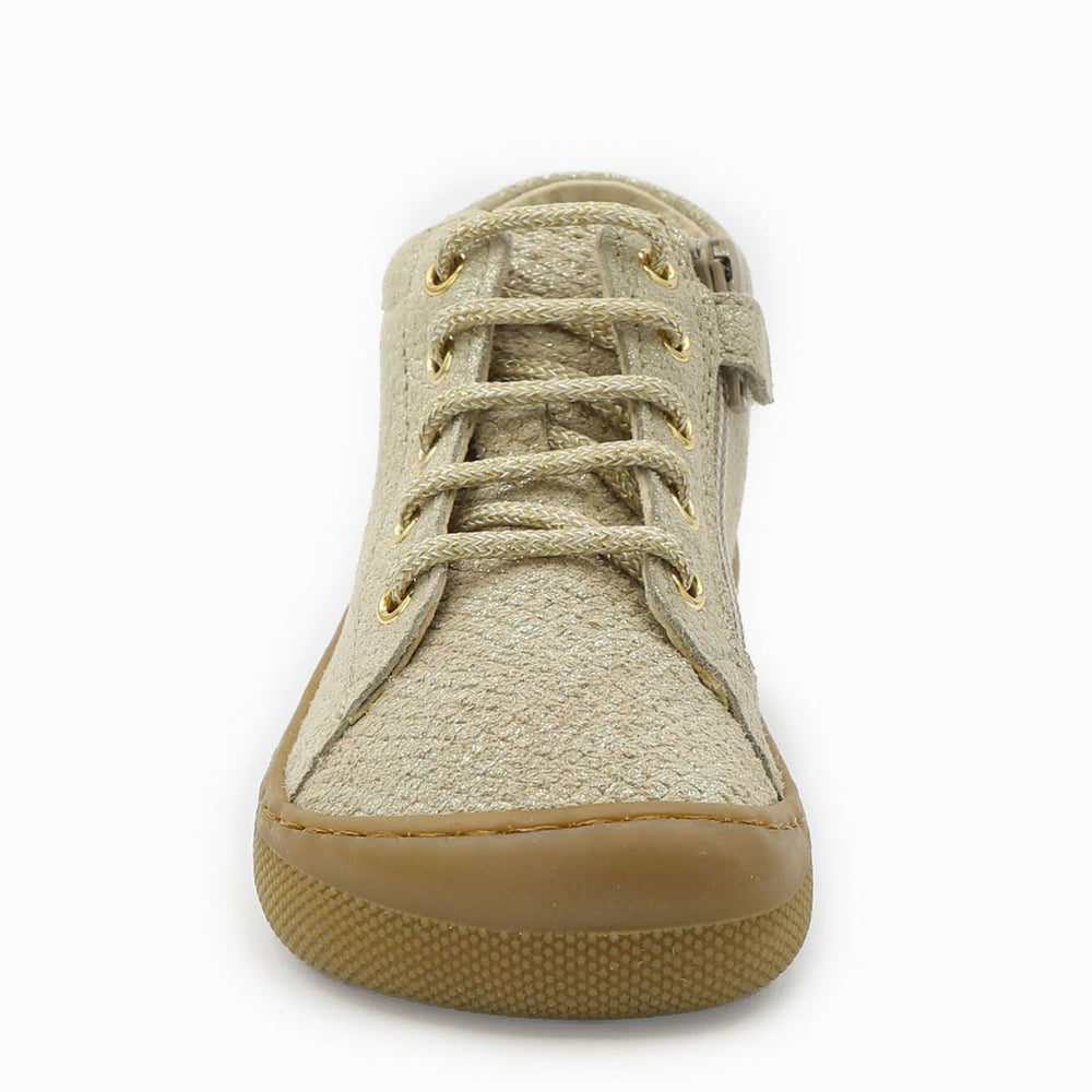 Naturino Barefoot Orec Zip Lizard Met Platinum